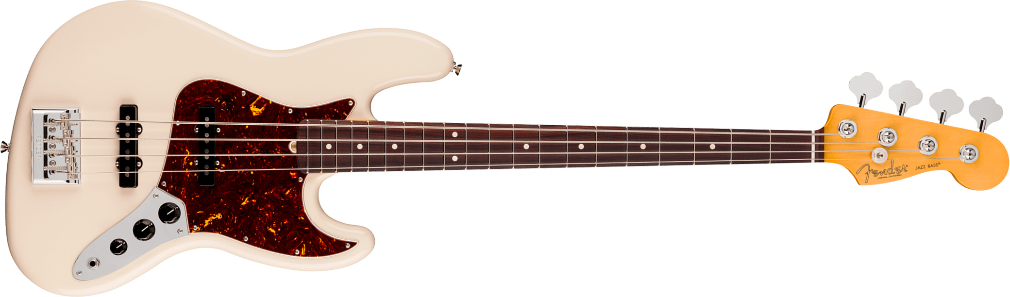 Fender Jazz Bass American Pro. Usa Rw - Olympic White - Solidbody E-bass - Main picture