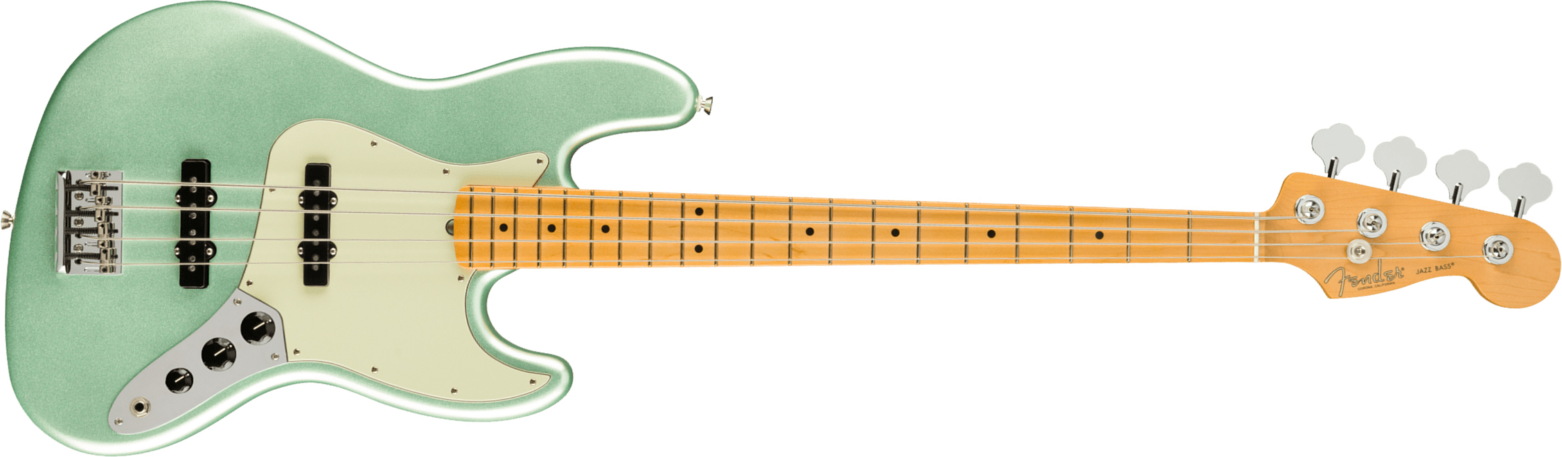 Fender Jazz Bass American Professional Ii Usa Mn - Mystic Surf Green - Solidbody E-bass - Main picture