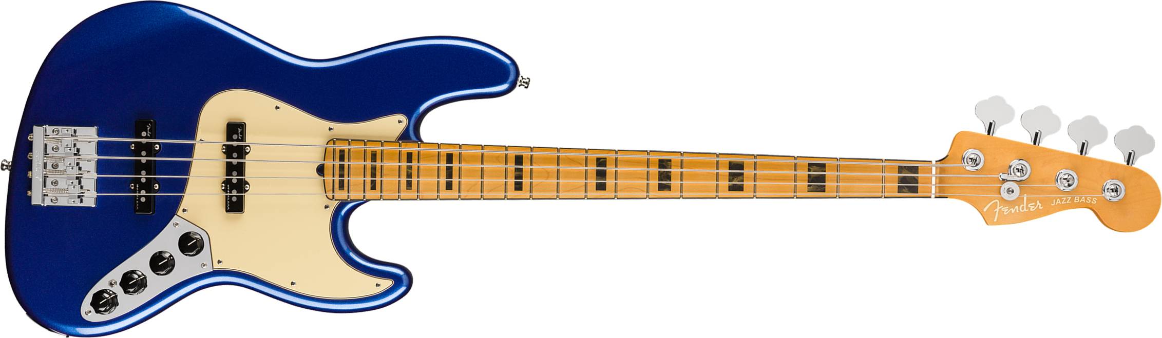Fender Jazz Bass American Ultra 2019 Usa Mn - Cobra Blue - Solidbody E-bass - Main picture