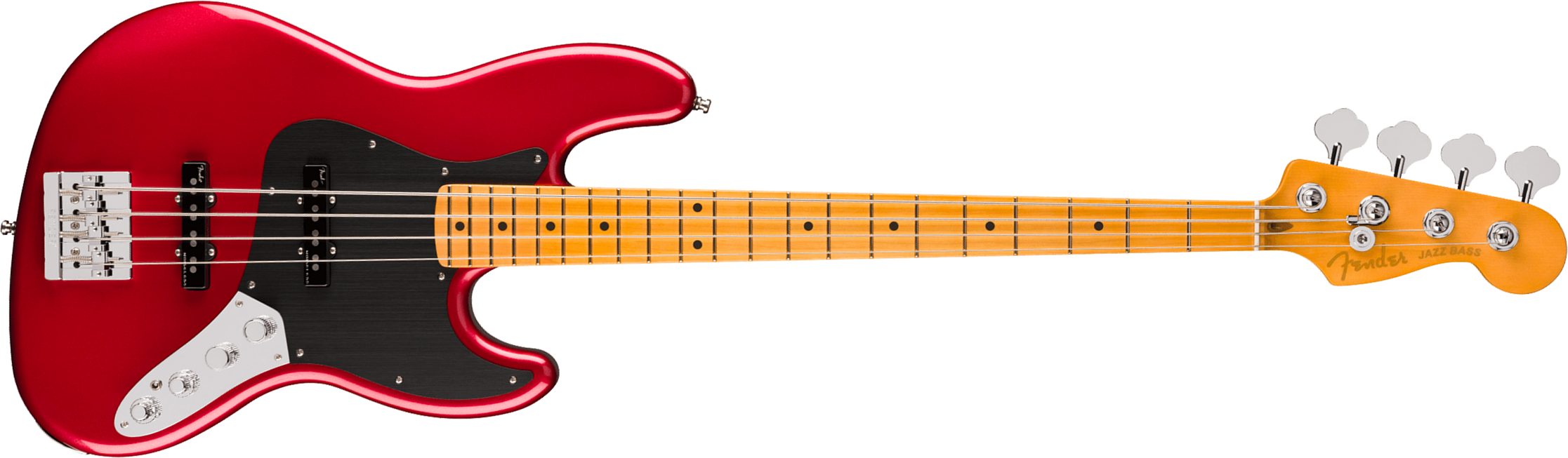 Fender Jazz Bass American Ultra Ii Usa Active Mn - Sinister Red - Solidbody E-bass - Main picture