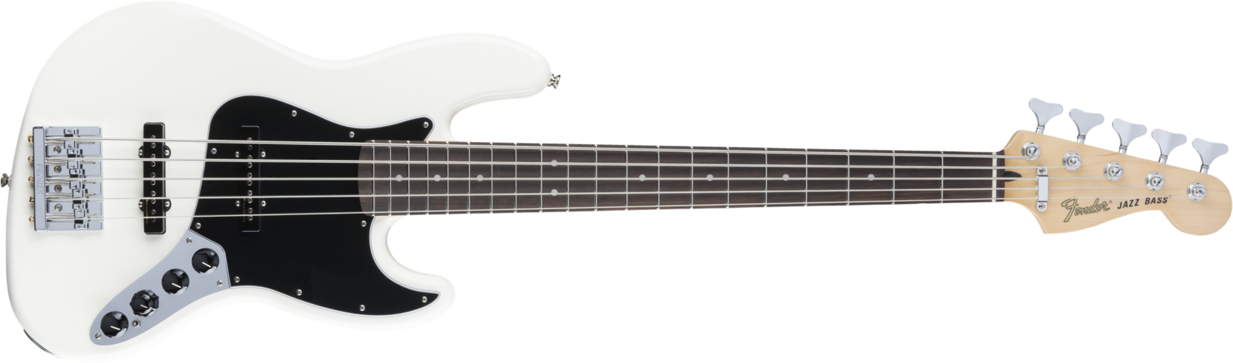 Fender Jazz Bass Deluxe Active Pf - Olympic White - Solidbody E-bass - Main picture