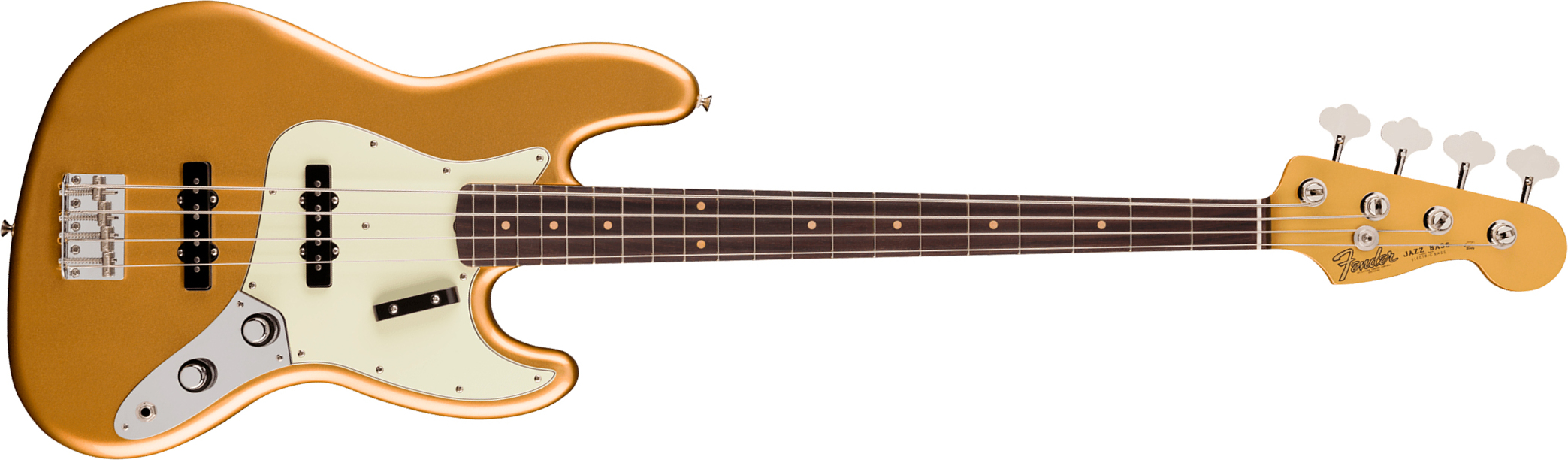 Fender Jazz Bass Early 60s Vintera 3 Mex Rw - Aztec Gold - Solidbody E-bass - Main picture