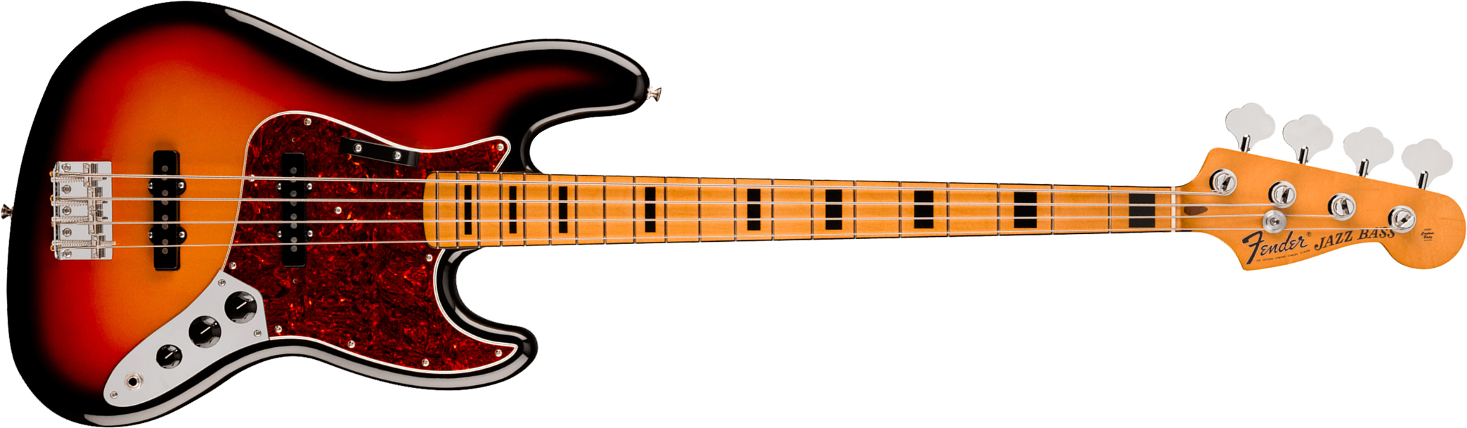 Fender Jazz Bass Early 70s Vintera 3 Mex Mn - 3-color Sunburst - Solidbody E-bass - Main picture