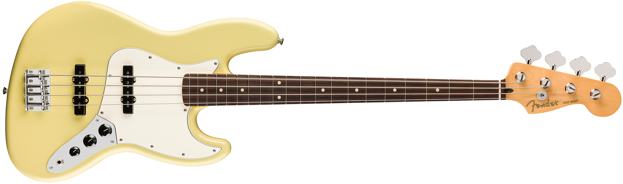 Fender Jazz Bass Player Ii Mex Rw - Hialeah Yellow - Solidbody E-bass - Main picture