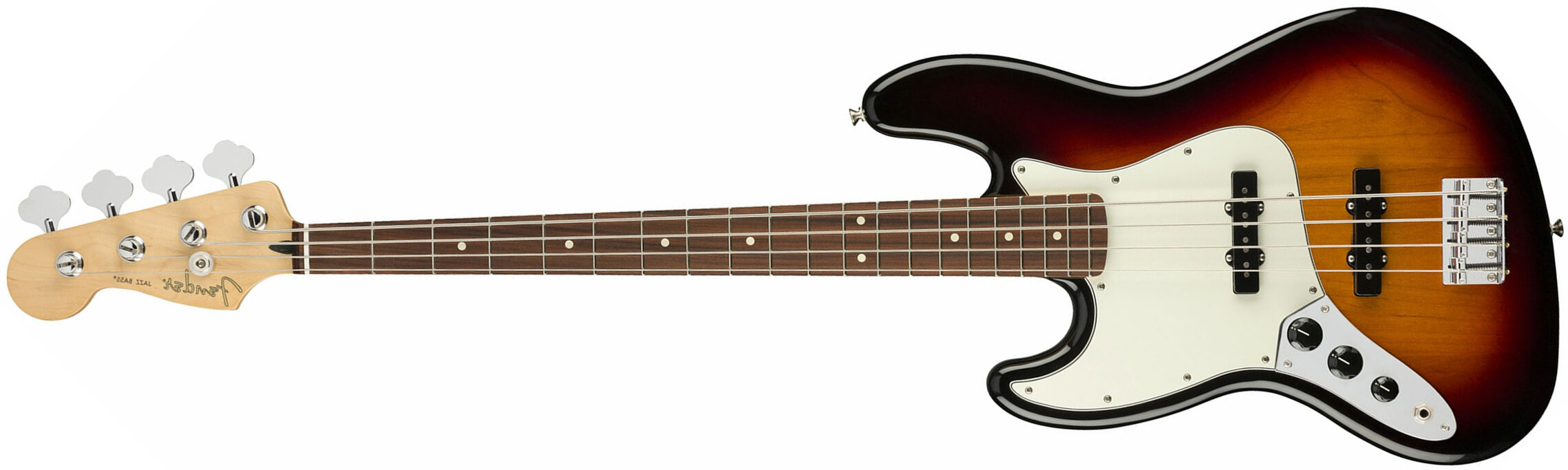 Fender Jazz Bass Player Lh Gaucher Mex Pf - 3-color Sunburst - Solidbody E-bass - Main picture