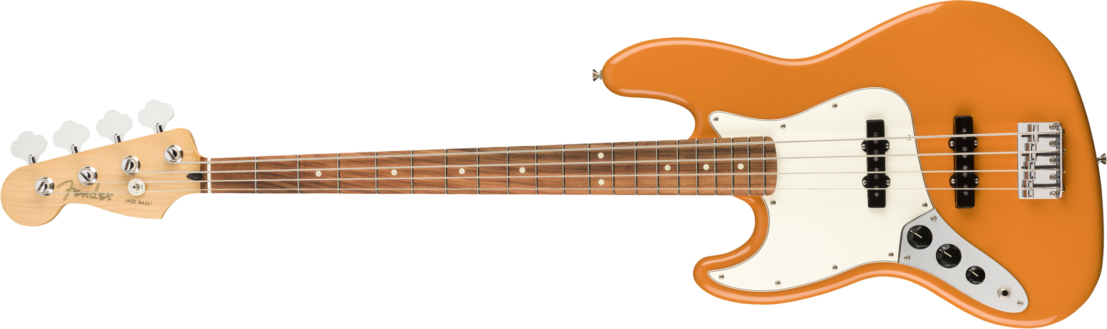 Fender Jazz Bass Player Lh Gaucher Mex Pf - Capri Orange - Solidbody E-bass - Main picture