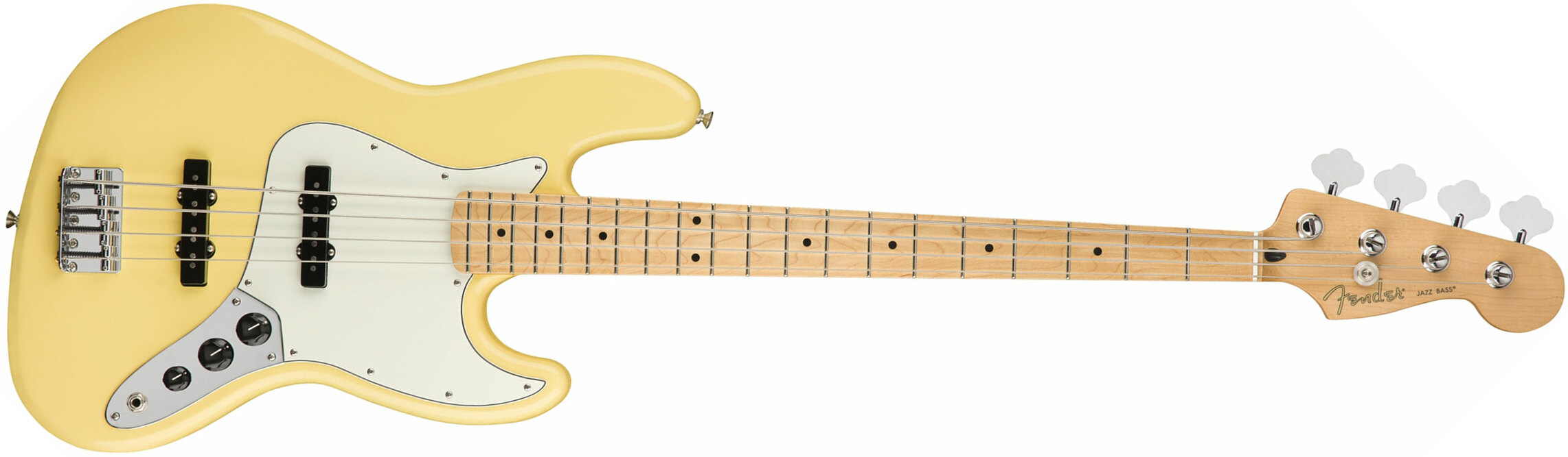 Fender Jazz Bass Player Mex Mn - Buttercream - Solidbody E-bass - Main picture