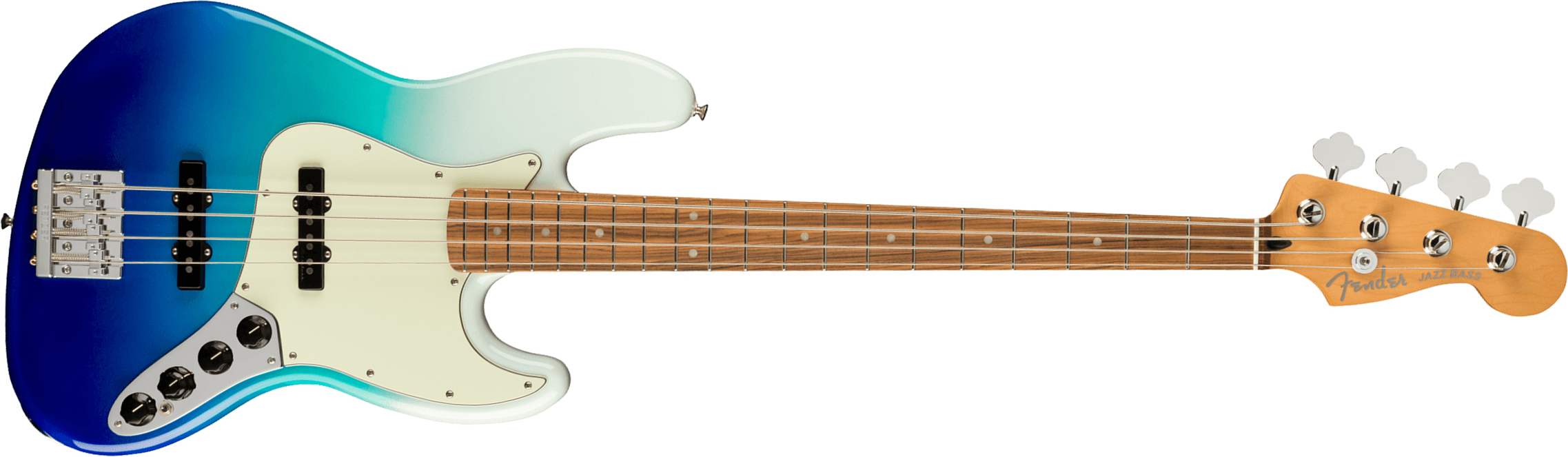 Fender Jazz Bass Player Plus Mex Active Pf - Belair Blue - Solidbody E-bass - Main picture