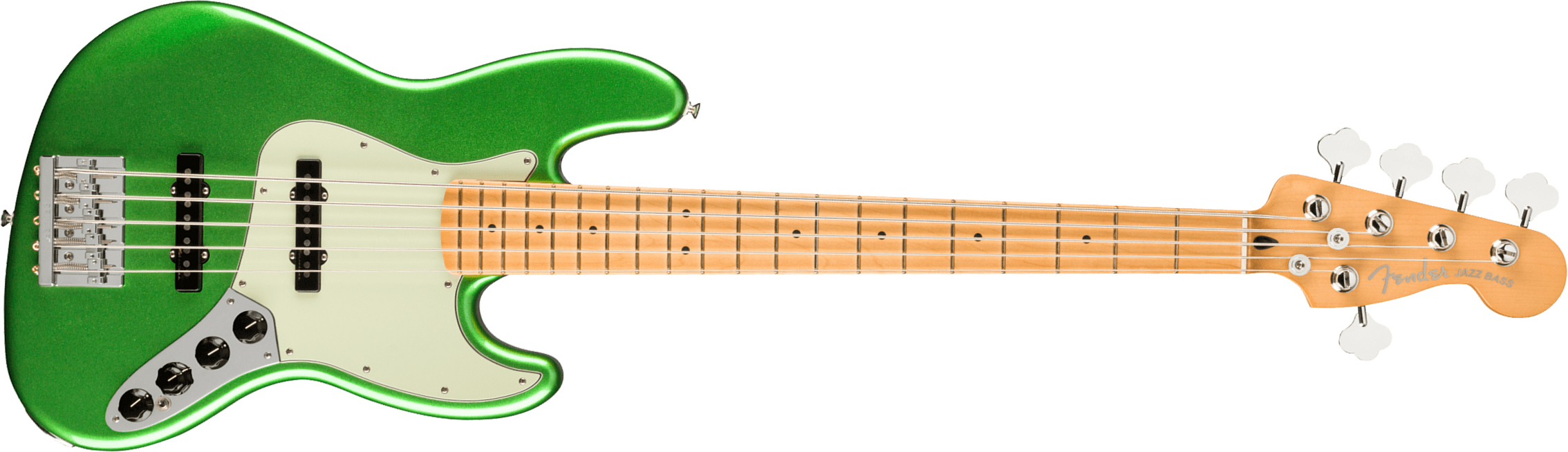 Fender Jazz Bass Player Plus V Mex 5c Active Mn - Cosmic Jade - Solidbody E-bass - Main picture