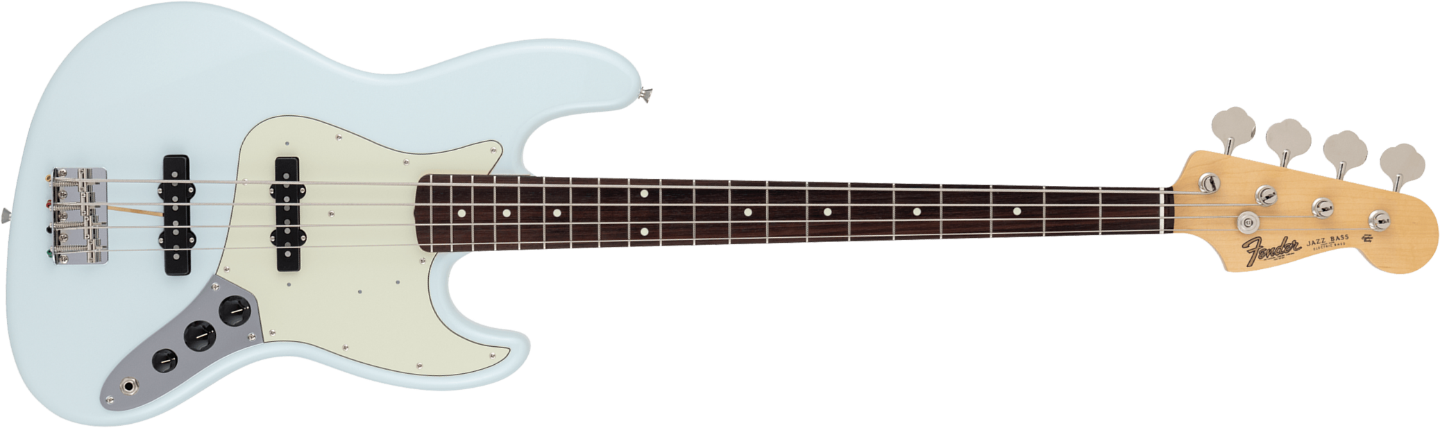 Fender Jazz Bass Traditional 60s Jap 2s Trem Rw - Sonic Blue - Solidbody E-bass - Main picture
