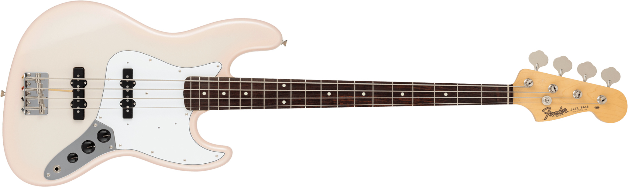 Fender Jazz Bass Traditional 60s Jap 2s Trem Rw - Stardust Pink - Solidbody E-bass - Main picture