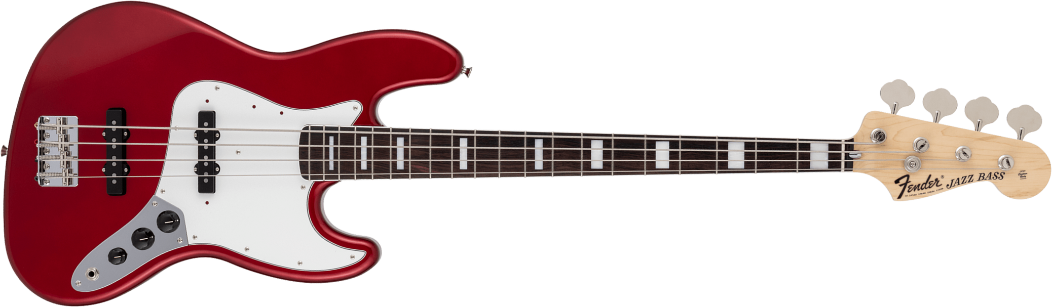 Fender Jazz Bass Traditional 70s Jap 2s Trem Rw - Candy Apple Red - Solidbody E-bass - Main picture