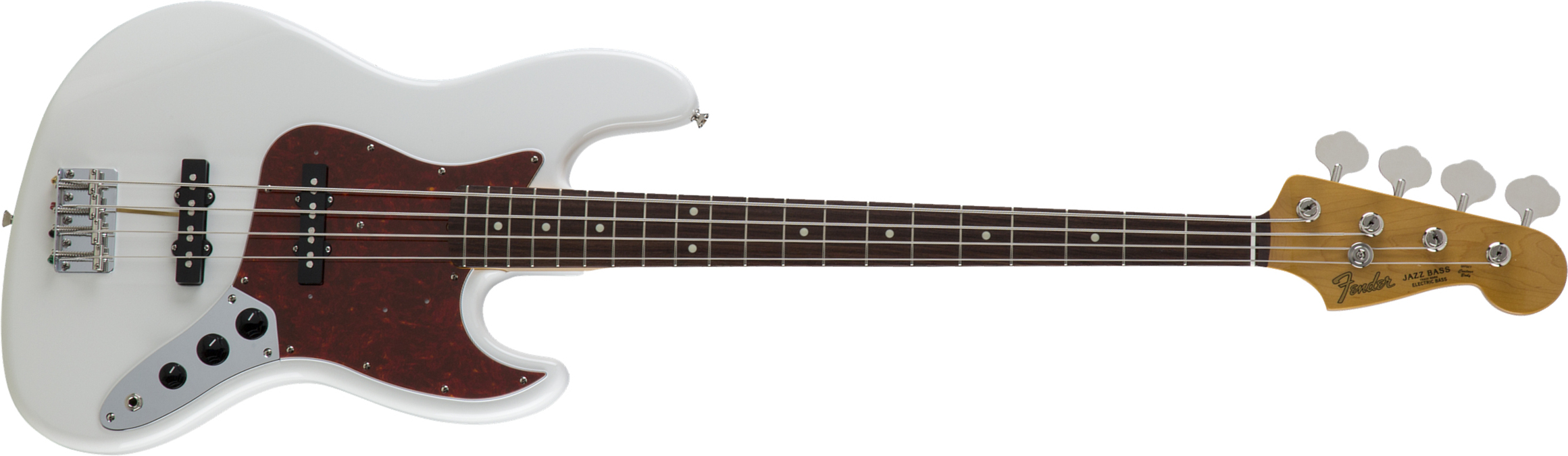 Fender Jazz Bass Traditional Ii 60s Jap 2s Trem Rw - Olympic White - Solidbody E-bass - Main picture