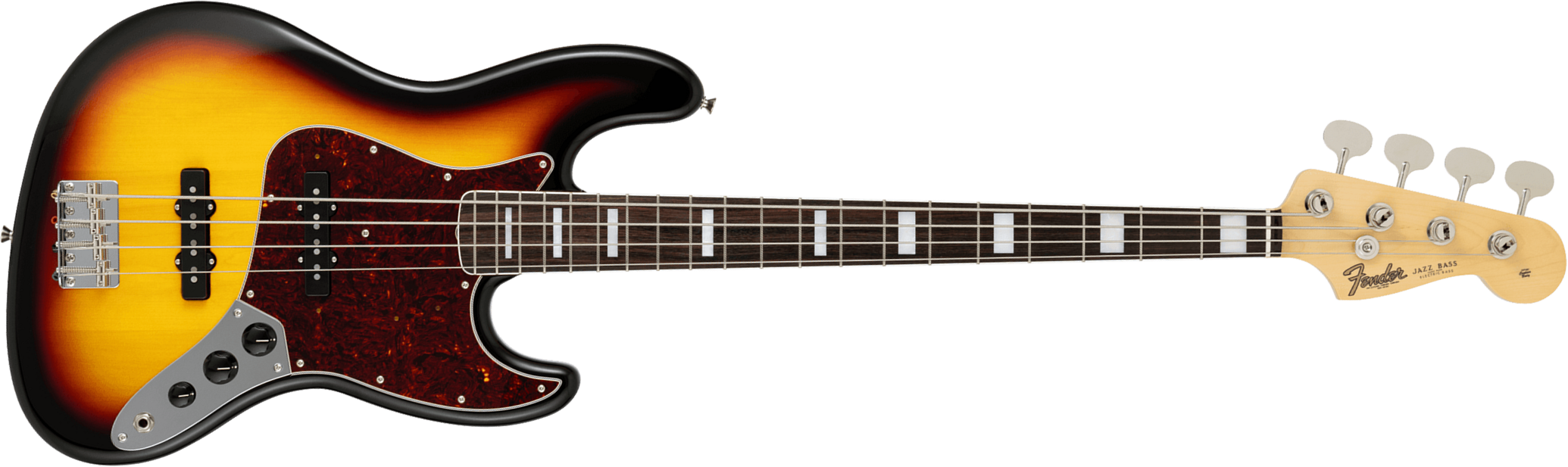 Fender Jazz Bass Traditional Late 60s Jap 2s Trem Rw - 3-color Sunburst - Solidbody E-bass - Main picture