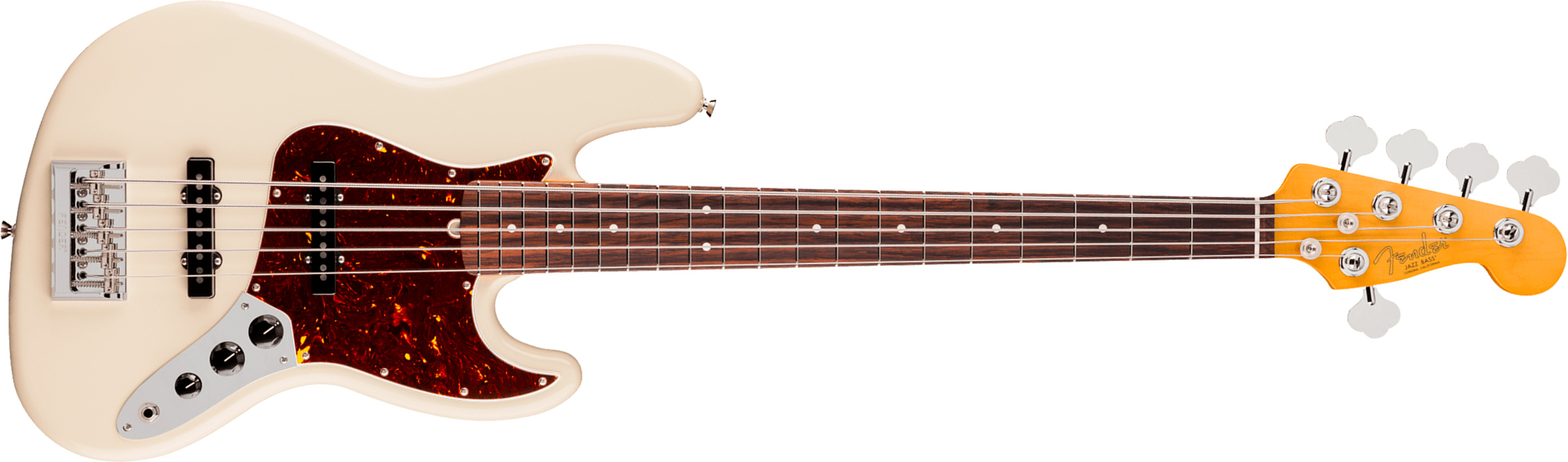 Fender Jazz Bass V American Pro. Usa 5c Rw - Olympic White - Solidbody E-bass - Main picture