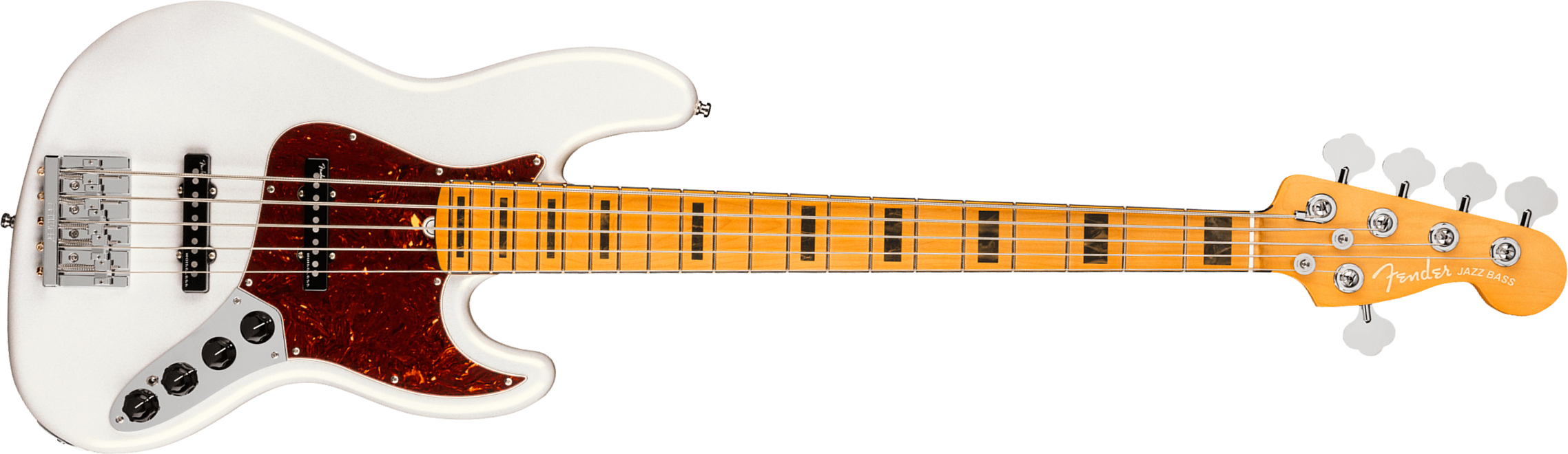 Fender Jazz Bass V American Ultra 2019 Usa 5-cordes Mn - Arctic Pearl - Solidbody E-bass - Main picture