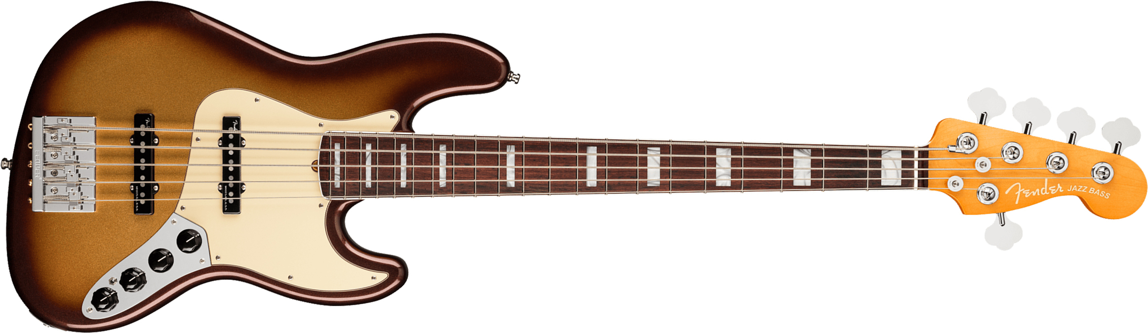 Fender American Ultra Jazz Bass V (USA, RW) - mocha burst 