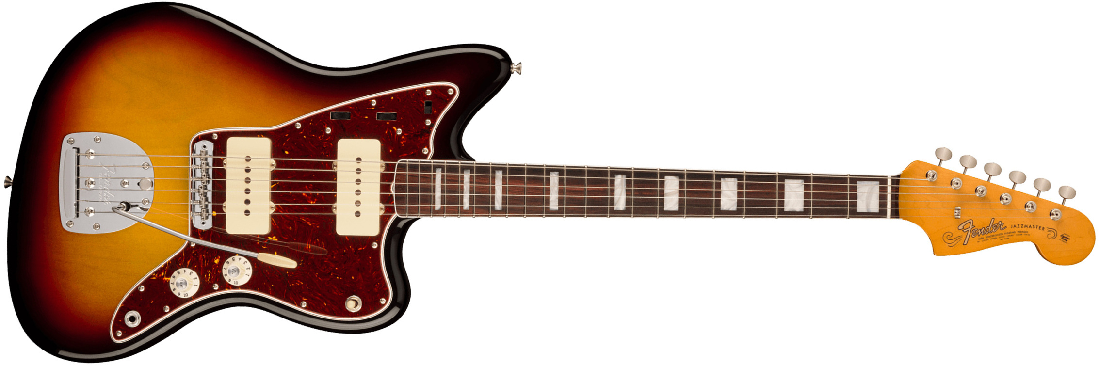 Fender Jazzmaster 1966 American Vintage Ii Usa Sh Trem Rw - 3-color Sunburst - Retro-Rock-E-Gitarre - Main picture
