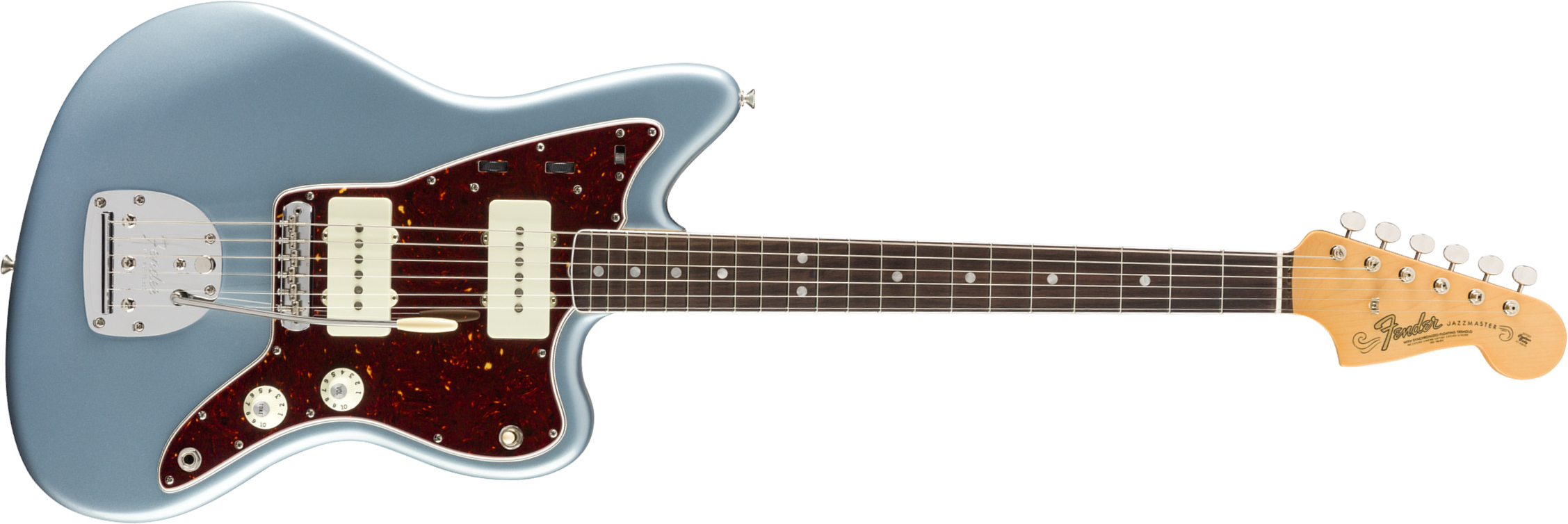 Fender Jazzmaster '60s American Original Usa Ss Rw - Ice Blue Metallic - Retro-Rock-E-Gitarre - Main picture