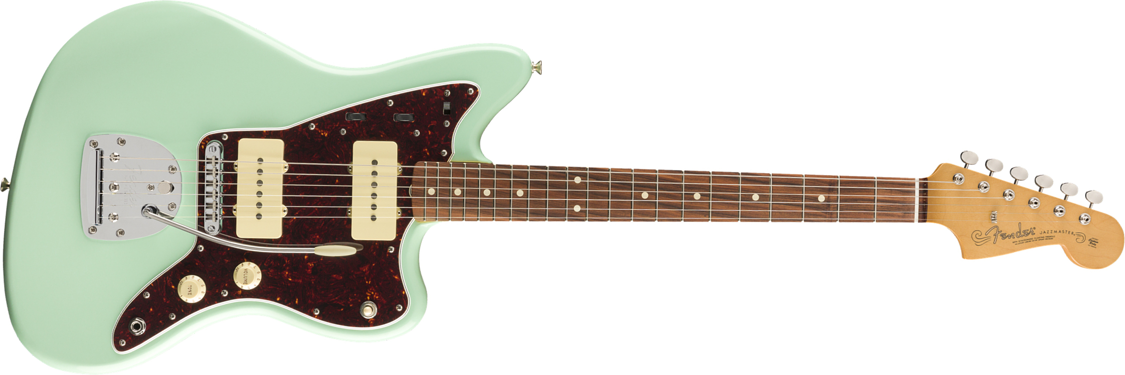 Fender Jazzmaster 60s Vintera Modified Mex Pf - Surf Green - Retro-Rock-E-Gitarre - Main picture