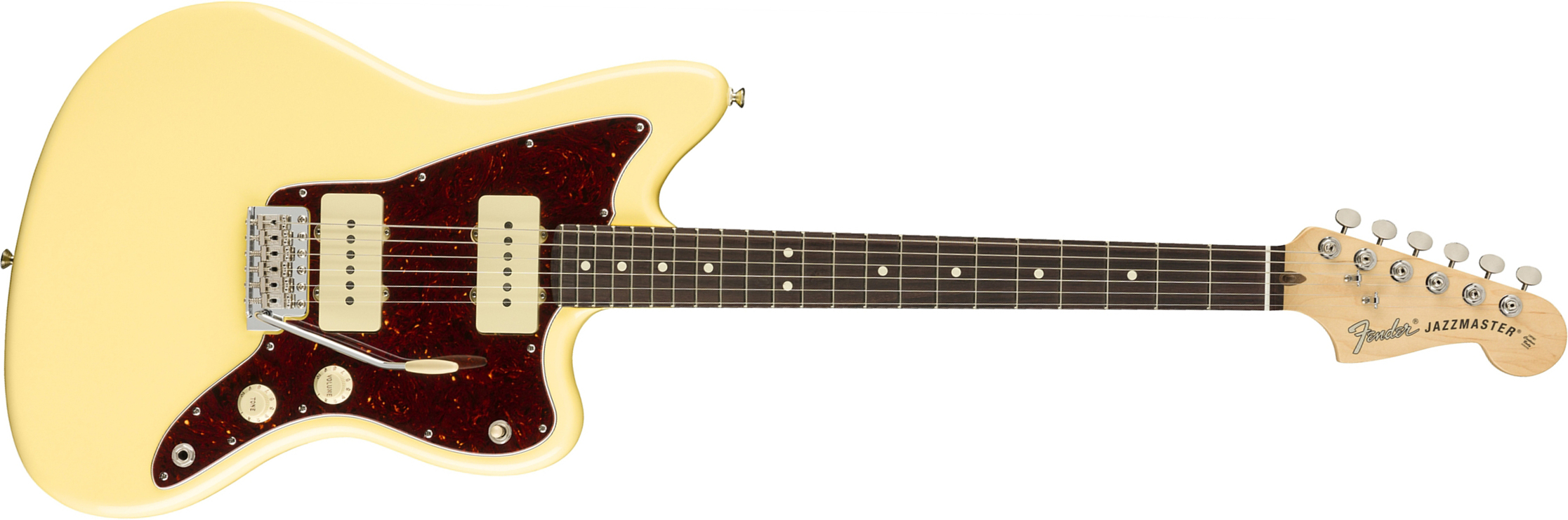 Fender Jazzmaster American Performer Usa Ss Rw - Vintage White - Double Cut E-Gitarre - Main picture
