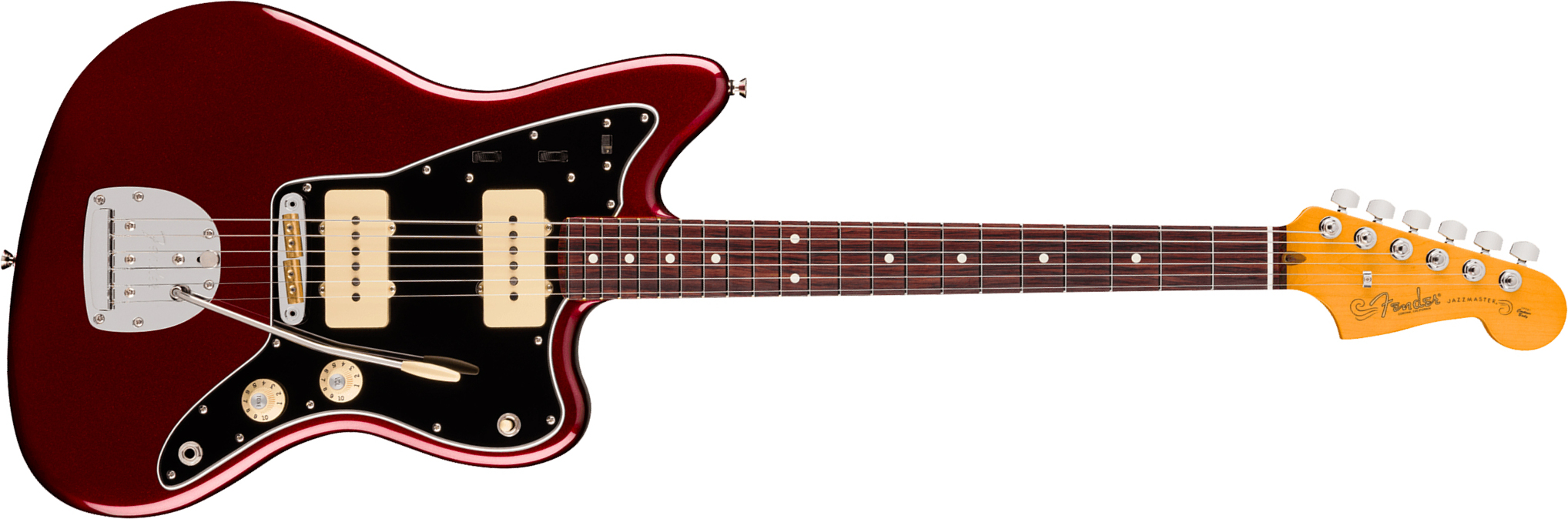 Fender Jazzmaster American Pro. Usa  2s Trem Rw - Oxblood - Retro-Rock-E-Gitarre - Main picture