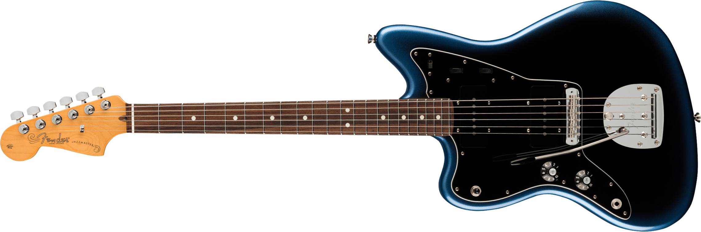 Fender Jazzmaster American Professional Ii Lh Gaucher Usa Rw - Dark Night - E-Gitarre für Linkshänder - Main picture