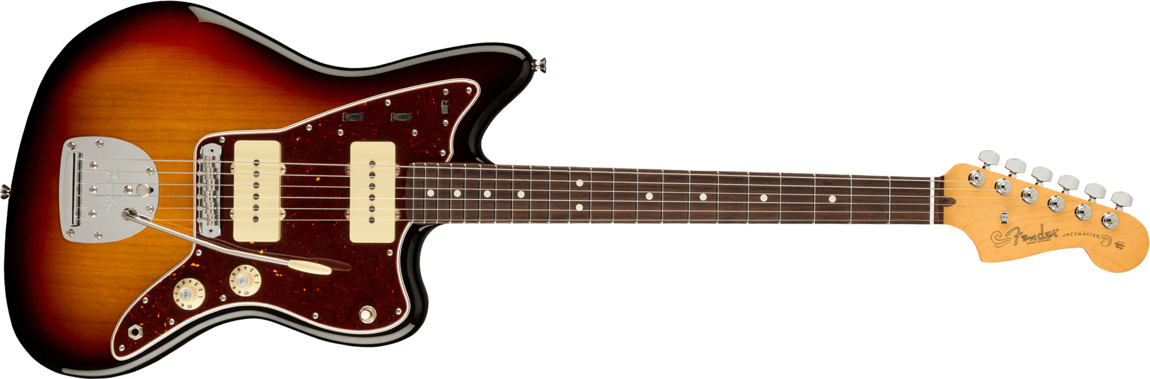 Fender Jazzmaster American Professional Ii Usa Rw - 3-color Sunburst - Retro-Rock-E-Gitarre - Main picture