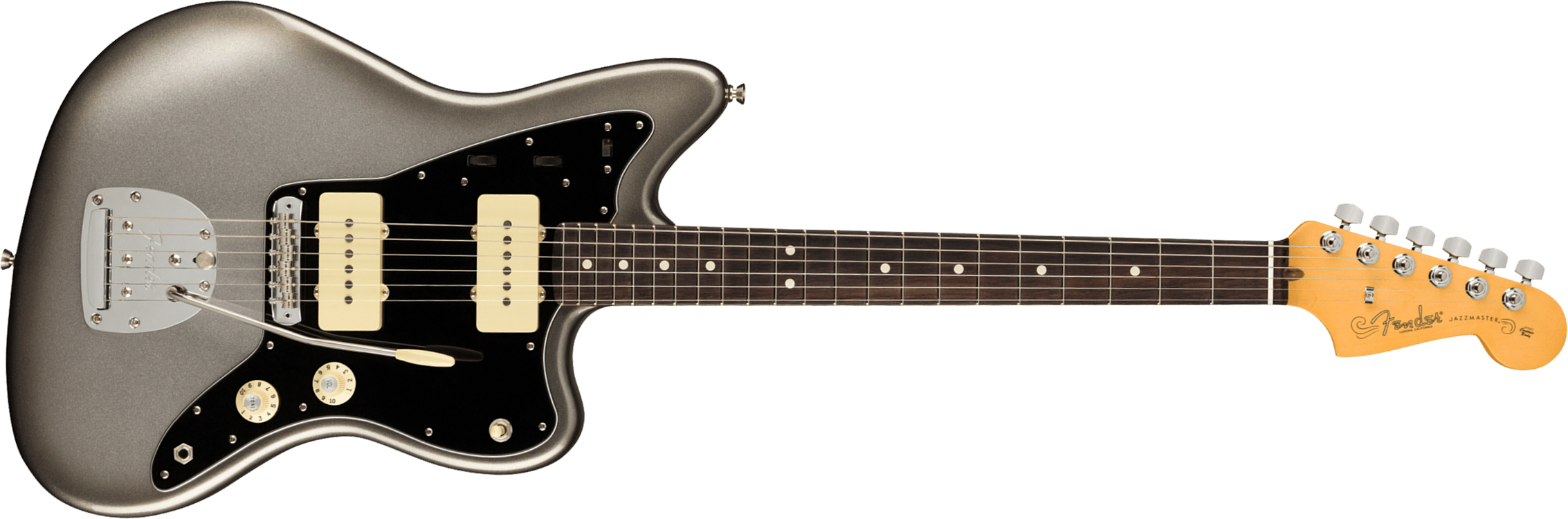 Fender Jazzmaster American Professional Ii Usa Rw - Mercury - Retro-Rock-E-Gitarre - Main picture