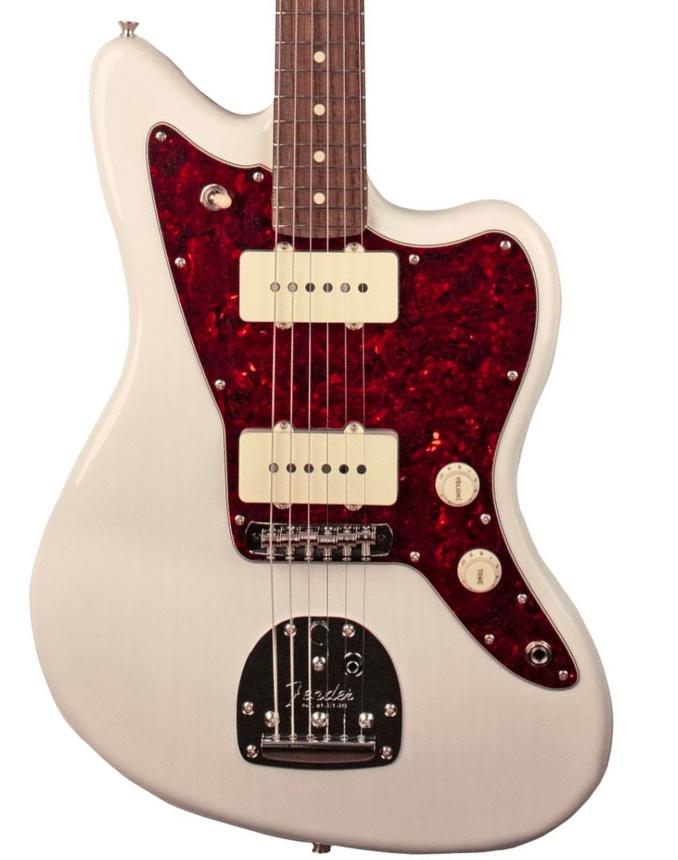 Fender Jazzmaster Hybrid Ii Jap 2s Trem Rw - White Blonde - Retro-Rock-E-Gitarre - Main picture