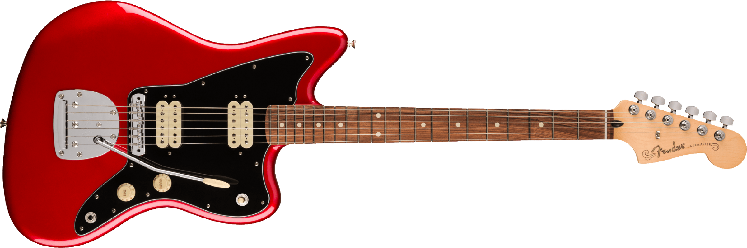 Fender Jazzmaster Player Hh Mex 2023 Trem 2h Pf - Candy Apple Red - Retro-Rock-E-Gitarre - Main picture