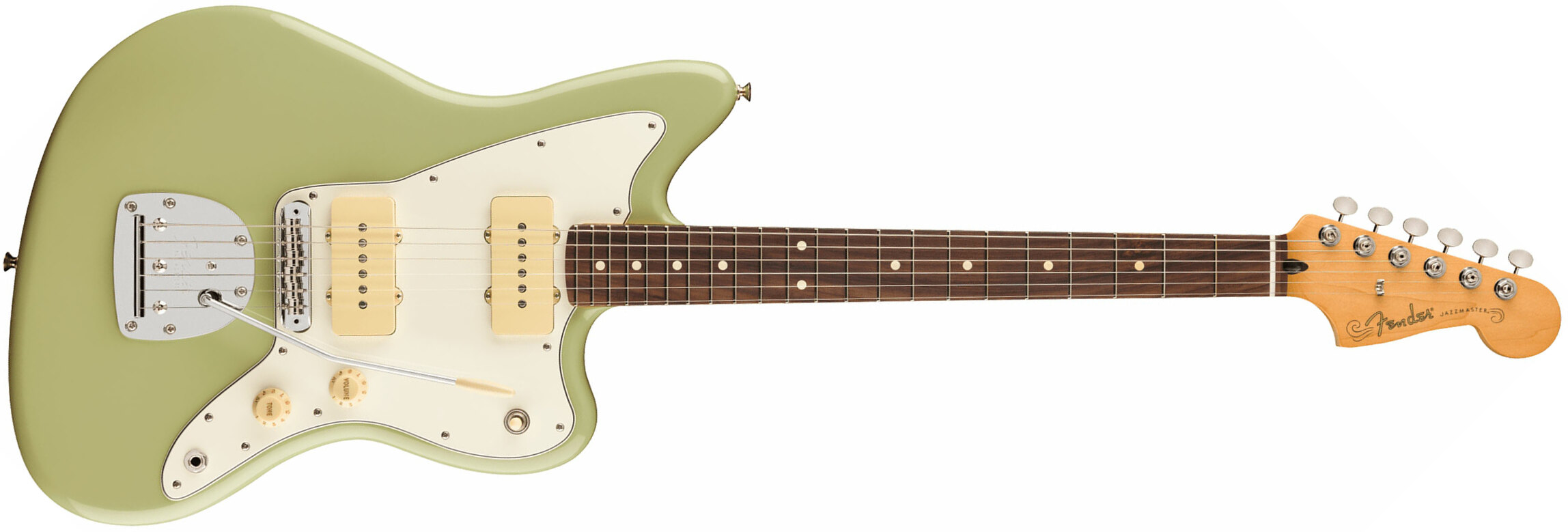 Fender Jazzmaster Player Ii Mex 2s Trem Rw - Birch Green - Retro-Rock-E-Gitarre - Main picture