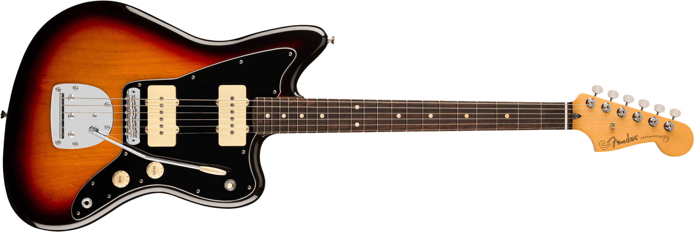 Fender Jazzmaster Player Ii Mex 2s Trem Rw - 3-color Sunburst - Retro-Rock-E-Gitarre - Main picture