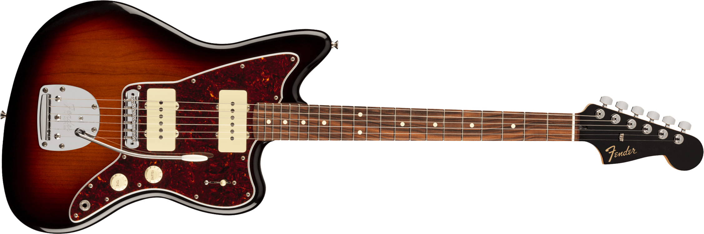 Fender Jazzmaster Player Ltd 2s Trem Pf - 3-color Sunburst - Retro-Rock-E-Gitarre - Main picture