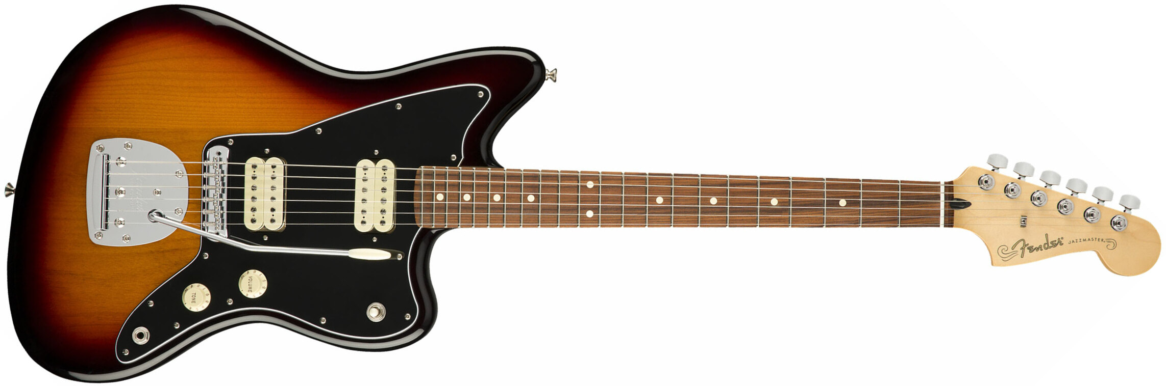 Fender Jazzmaster Player Mex Hh Pf - 3-color Sunburst - Retro-Rock-E-Gitarre - Main picture