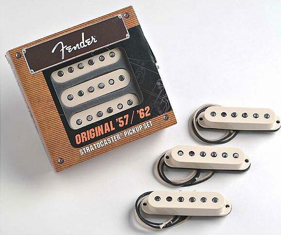 Fender Jeu Strat Vintage 57 62 Strat White 3 Pieces - - Gitarre Tonabnehmer - Main picture