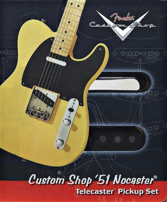Fender Jeu Tele Nocaster Custom Shop 51 Chrome And Black 2 Pieces - - Gitarre Tonabnehmer - Main picture