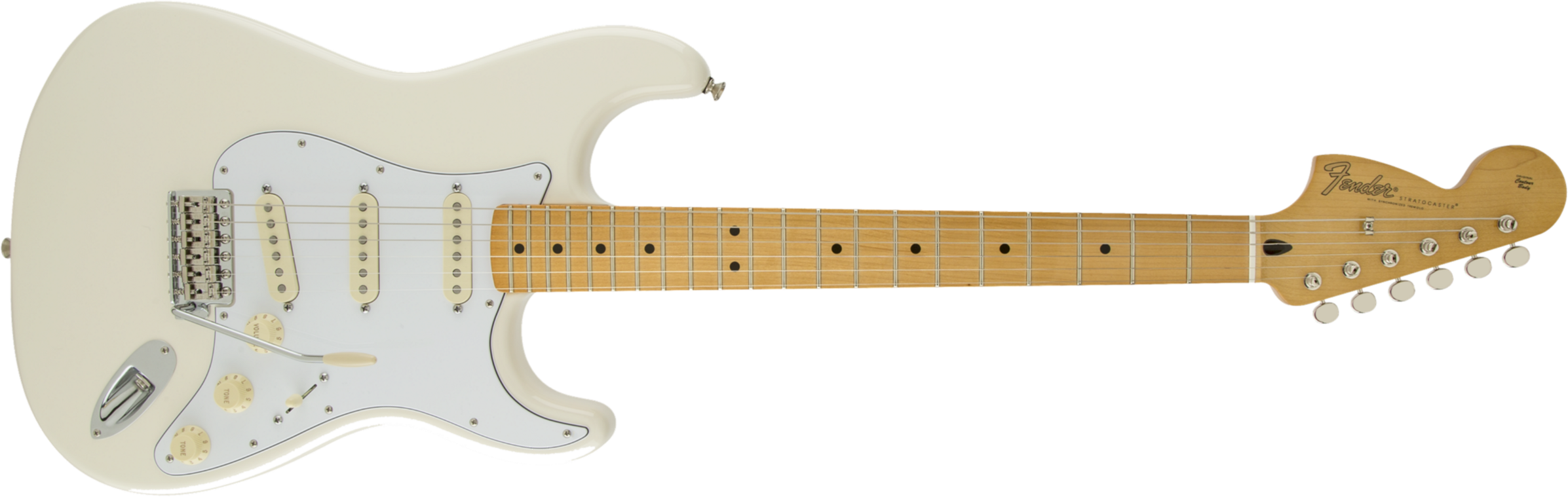 Fender Jimi Hendrix Stratocaster (mex, Mn) - Olympic White - E-Gitarre in Str-Form - Main picture