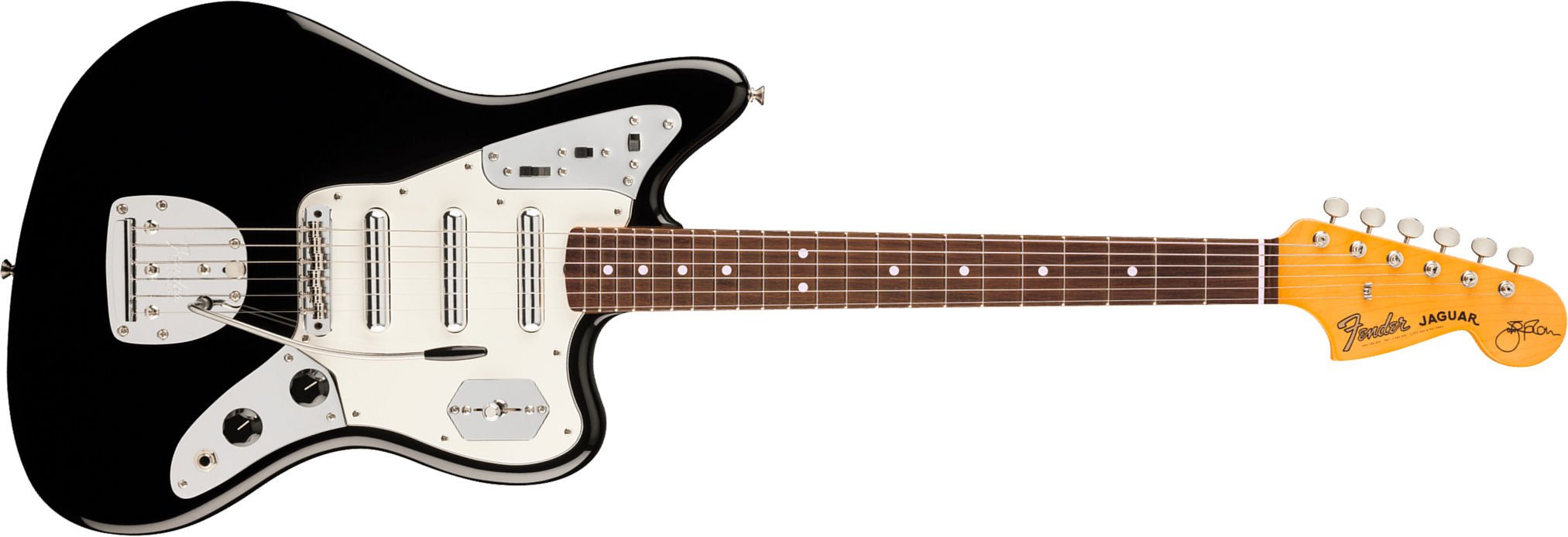 Fender Johnny Marr Jaguar Special Usa Ltd Signature Shsc 3s Trem Rw - Black - Signature-E-Gitarre - Main picture