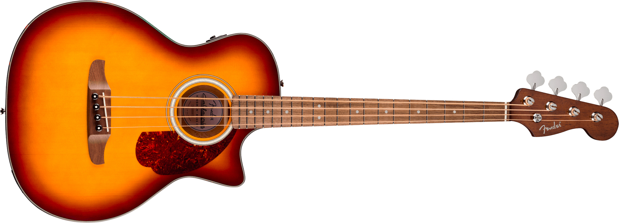 Fender Kingman Bass Deluxe Ce California Cw Shsc Epicea Acajou Noy - Honey Sunburst - Akustische Bass - Main picture