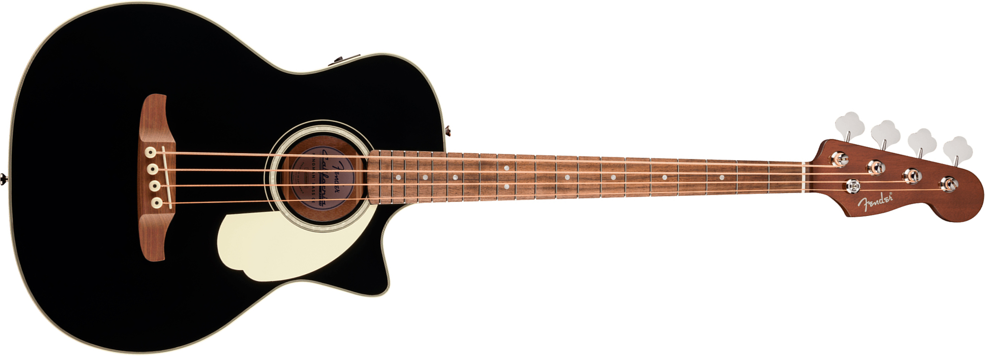 Fender Kingman Bass Deluxe Ce California Cw Shsc Epicea Acajou Noy - Black - Akustische Bass - Main picture