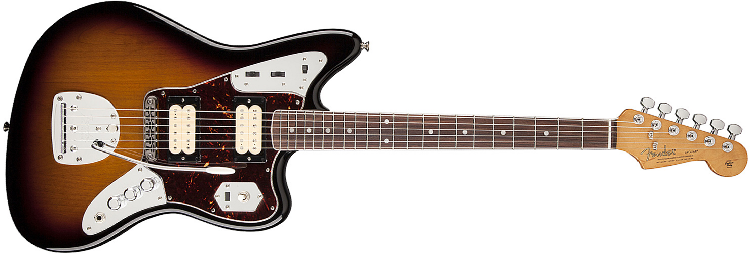 Fender Kurt Cobain Jaguar Mex Hh Trem Rw - 3-color Sunburst - Retro-Rock-E-Gitarre - Main picture