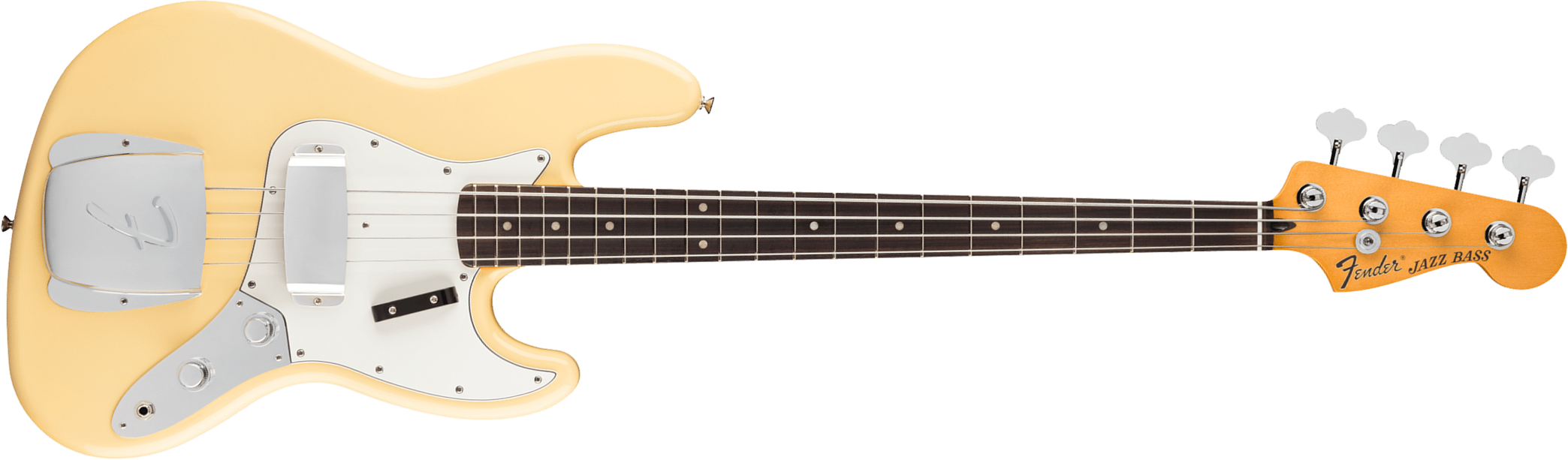 Fender Laura Lee Jazz Bass Mex Ltd Signature Rw - Vintage White - Solidbody E-bass - Main picture