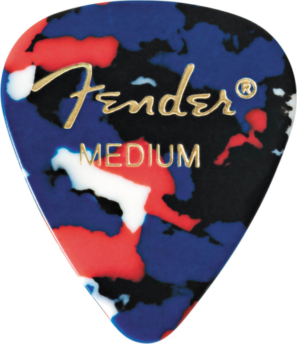 Fender Lot De 12 351 Shape Classic Picks Medium Confetti - Plektren - Main picture