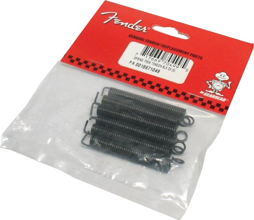 Fender Lot De 6 Tremolo Springs Black - Feder für vibrato - Main picture