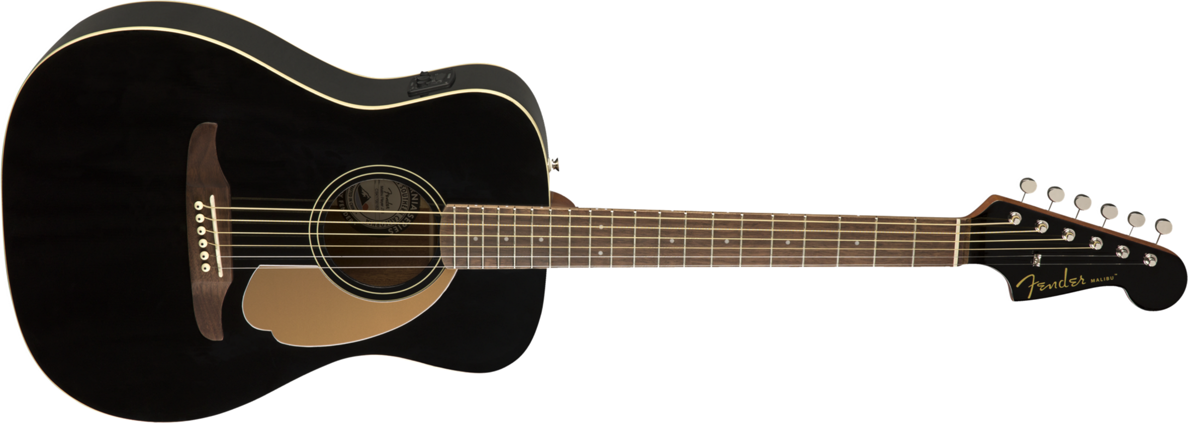 Fender Malibu Player - Jetty Black - Westerngitarre & electro - Main picture