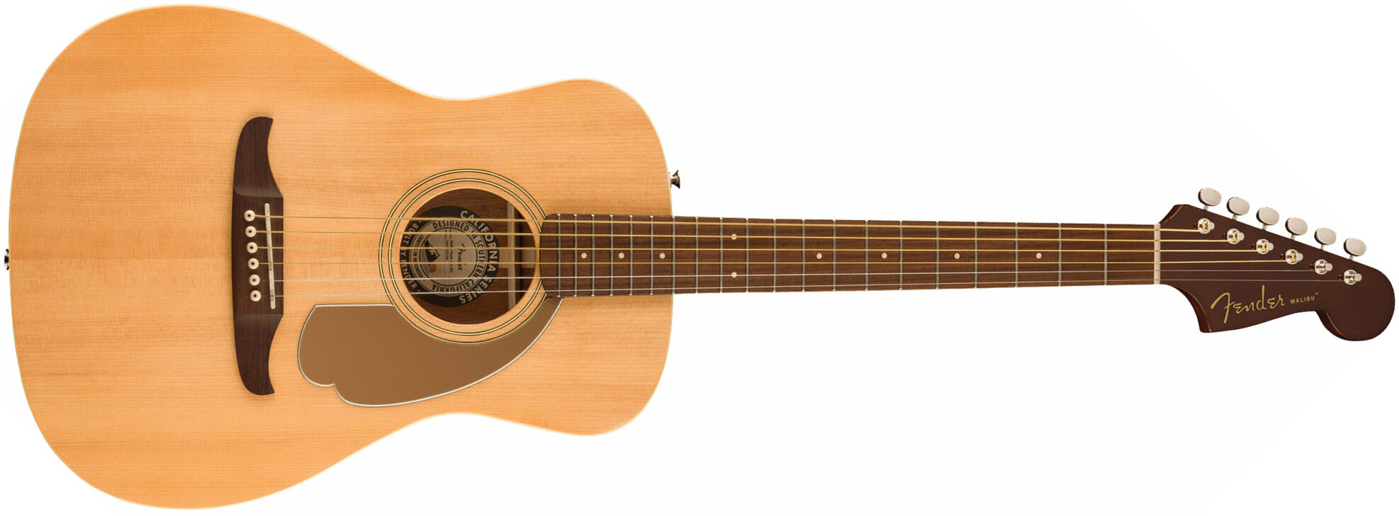 Fender Malibu Player 2023 Parlor Epicea Sapele Wal - Natural - Elektroakustische Gitarre - Main picture