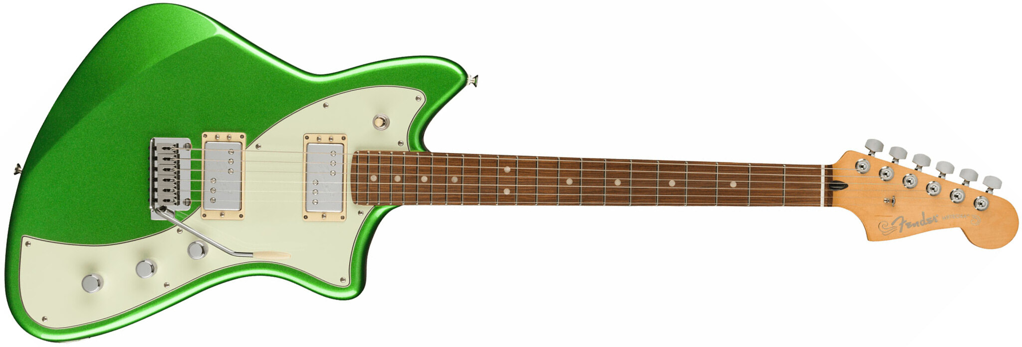 Fender Meteora Player Plus Hh Mex 2h Ht Pf - Cosmic Jade - Retro-Rock-E-Gitarre - Main picture