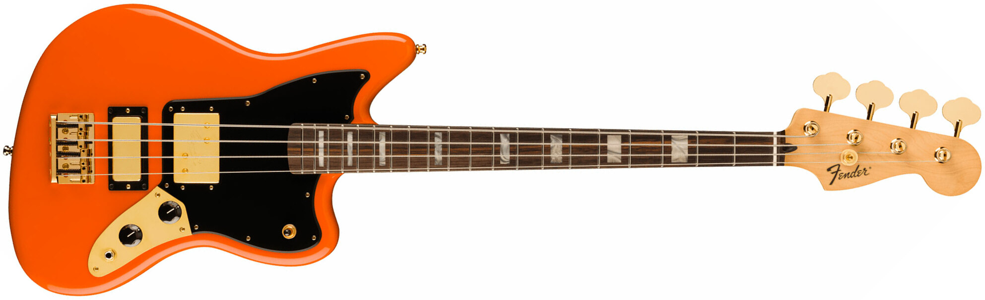 Fender Mike Kerr Jaguar Ltd Mex Signature Rw - Tiger's Blood Orange - Solidbody E-bass - Main picture