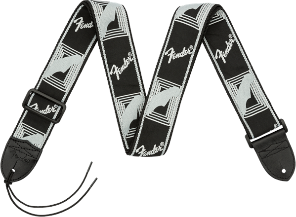Fender Monogrammed Cotton 2inc.5cm Black Grey Dark Grey - Gitarrengurt - Main picture